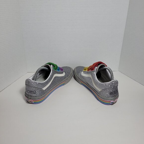 Vans Flour Shop Amirah Old Skool Rainbow Glitter Sneakers Unisex Men 8.5 Wm's 10 - Picture 7 of 13